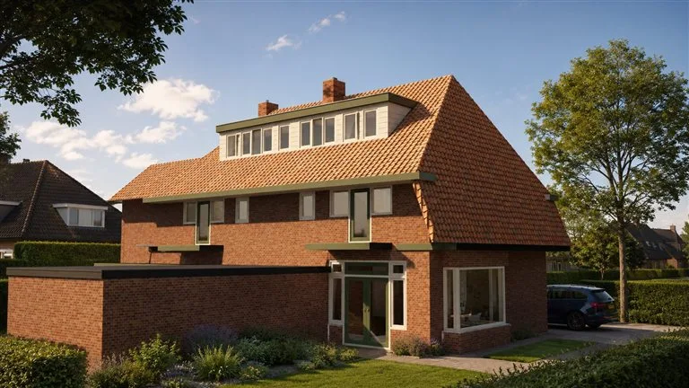 Dakkapellen op een woning in Amersfoort