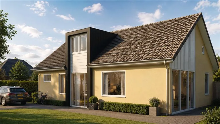 Dakopbouw op een woning in Ede