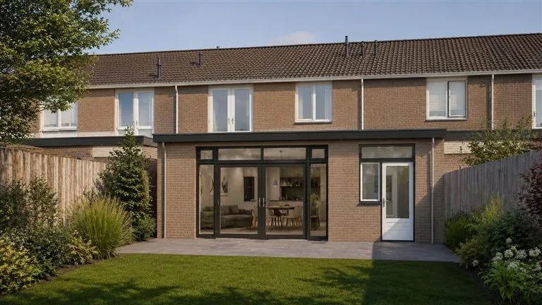 Uitbouw aan een woning in Arnhem