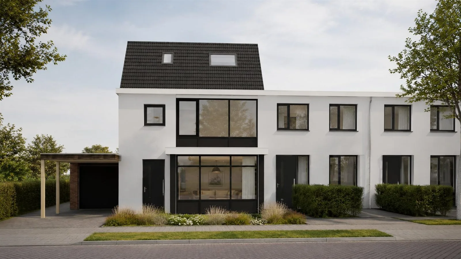 3D-uitwerking van dakopbouw en erker in Ede